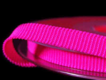 Taśma 6mm elastyczna ryps neon róż