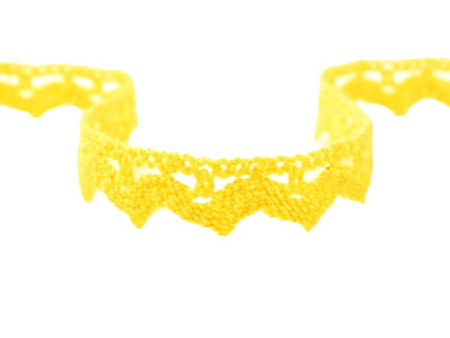 Koronka 1,4cm bawełniana żółta