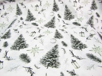 Płótno bawełniane choinka popiel