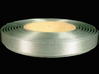 Wstążka 10mm atłas popiel