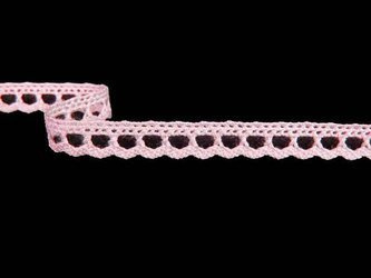 Koronka 0,9cm bawełniana jasny róż