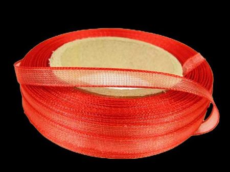 Wstążka 6mm organtyna czerwona