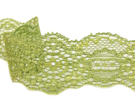 Koronka 3cm elastyczna khaki