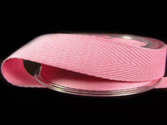 Taśma 20mm bawełniana jodełka róż