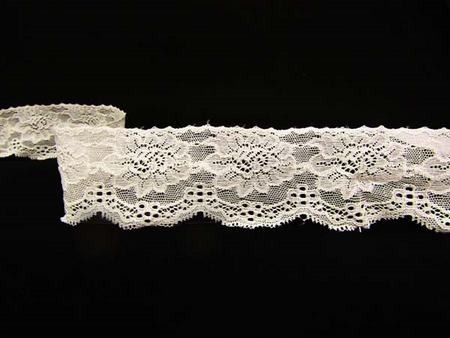Koronka 6cm elastyczna ivory