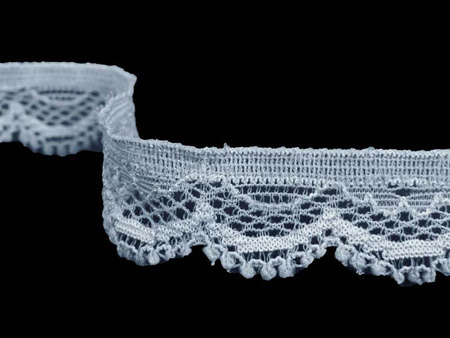 Koronka 1,7cm elastyczna niebieska