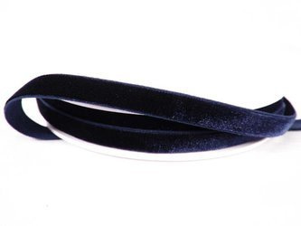 Aksamitka 9mm elastyczna granatowa