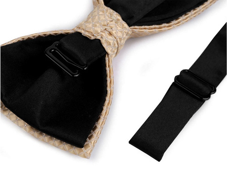 Muszka unisex podwójna biała