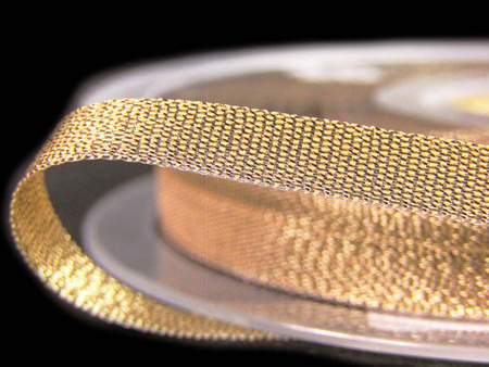 Wstążka 6mm lurex antique złota