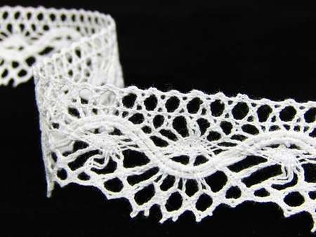 Koronka 2,7cm bawełniana biała