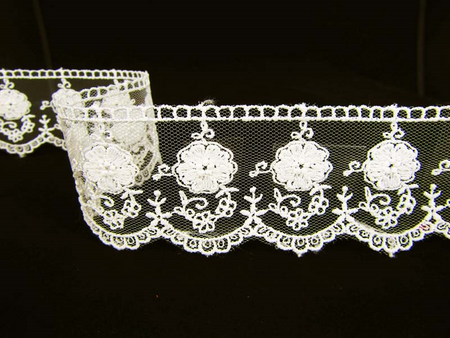 Koronka 4,5cm tiulowa ecru