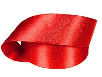 Wstążka 40mm atłas REXOR czerwona