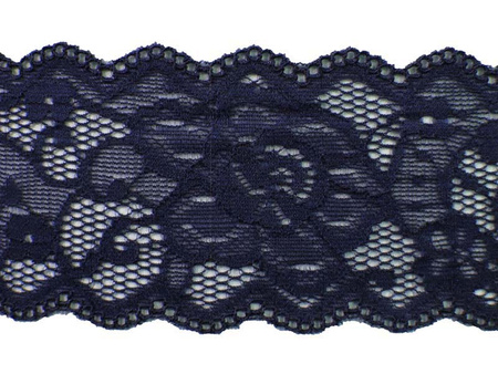 Wstawka 6,5cm elastyczna granatowa