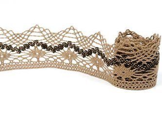 Koronka 5cm bawełniana beż