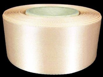 Wstążka 40mm atłas jasna morela