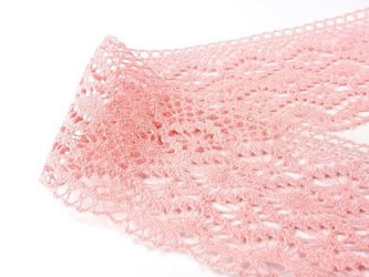 Koronka 10cm bawełniana różowa
