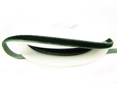 Aksamitka 5mm ciemnozielona