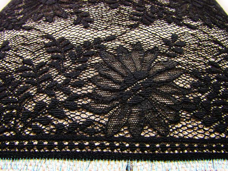 Wstawka 17cm elastyczna czarna