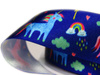 Wstążka 25mm atłas Unicorn Magic granat