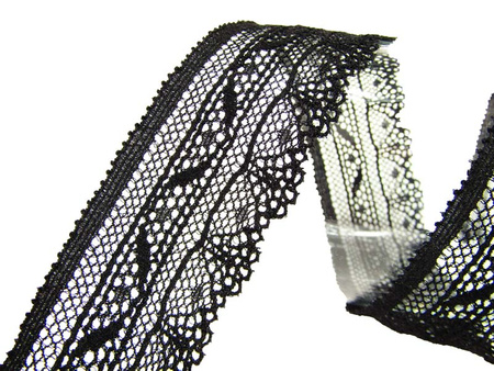 Koronka 3cm elastyczna czarna