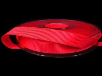 Taśma 10mm ryps poliestrowa neon czerwona