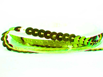 Taśma cekinowa 6mm pistacja