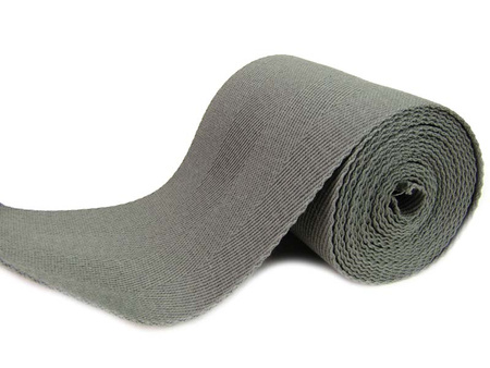 Taśma 120mm bawełniana popielata