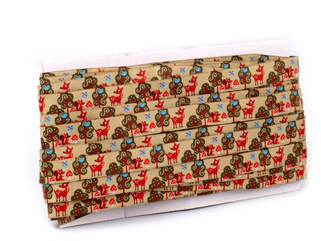 Taśma 16mm żakard SARENKA beż