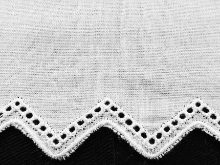 Koronka 6cm haft angielski biała