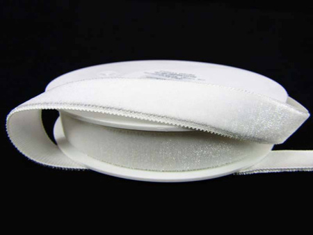 Aksamitka 16mm biała