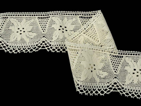 Koronka 8cm bawełniana naturalna