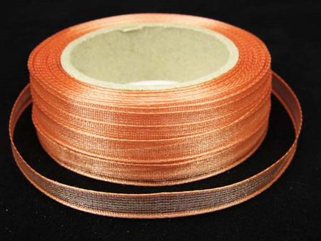 Wstążka 6mm organtyna łosoś