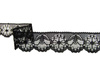 Koronka 2cm stabilna czarna