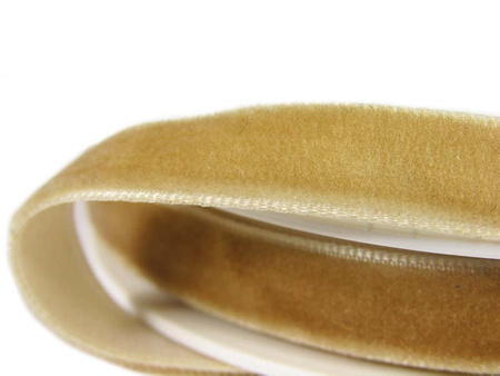 Aksamitka 9mm złoty beż