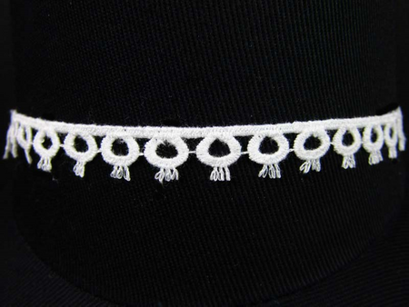 Koronka 1cm bawełniana biała