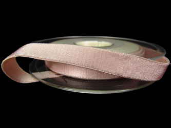 Taśma 10mm elastyczna atłas blady róż