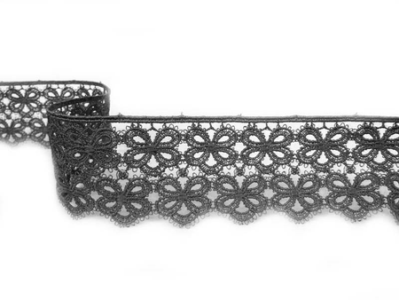 Koronka 5cm gipiurowa czarna