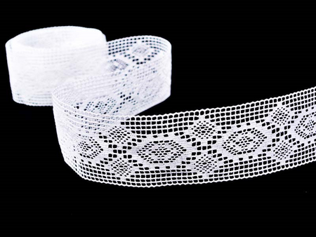 Wstawka 4cm bawełniana biała