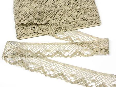 Koronka 4cm len natural