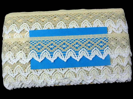 Koronka 4,6cm bawełniana trój-kolorowa