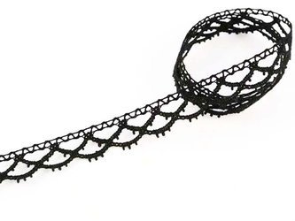 Koronka 1,5cm bawełniana czarna