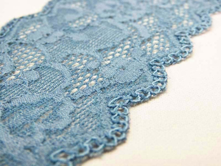 Wstawka 6,5cm elastyczna niebieska