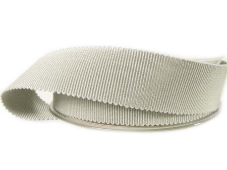 Taśma 25mm ryps bawełniana popiel