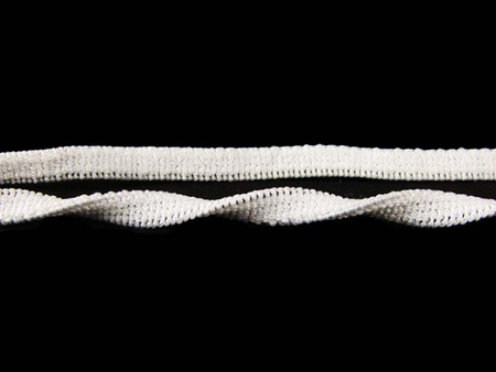 Gumka 5mm tkana biała