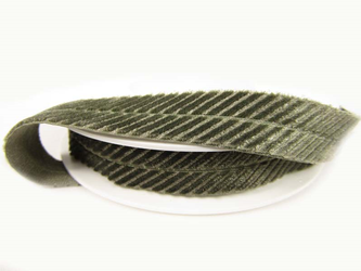 Lamówka 1,6cm elastyczna AKSAMITNA khaki