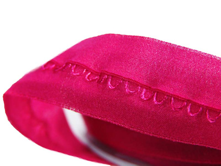 Lamówka 1,6cm elastyczna muślin amarant