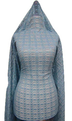 Koronka elastyczna niebieska