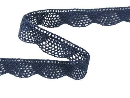 Koronka 1,5cm bawełniana granat