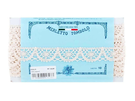 Koronka 3cm bawełniana naturalna