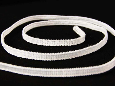 Guma 4mm dziana biała